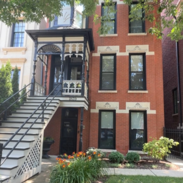 red brick Victorian 3 flat
