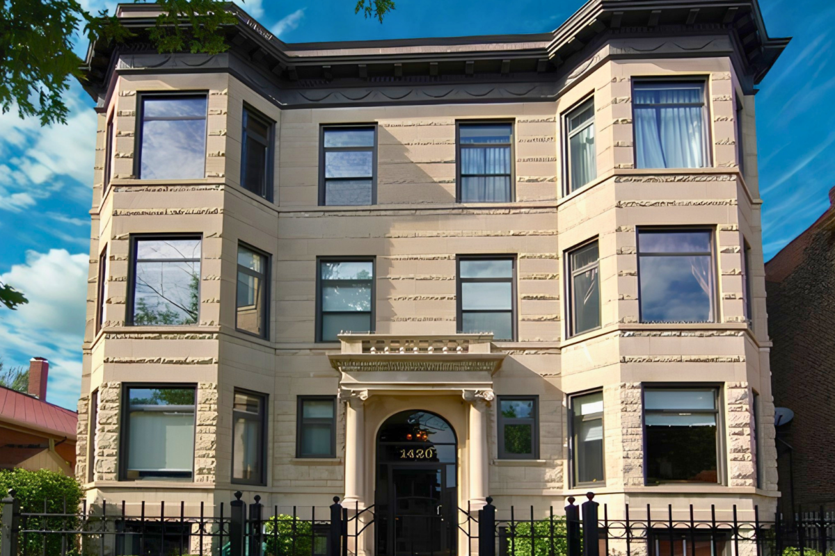 Lakeview greystone 6 unit building