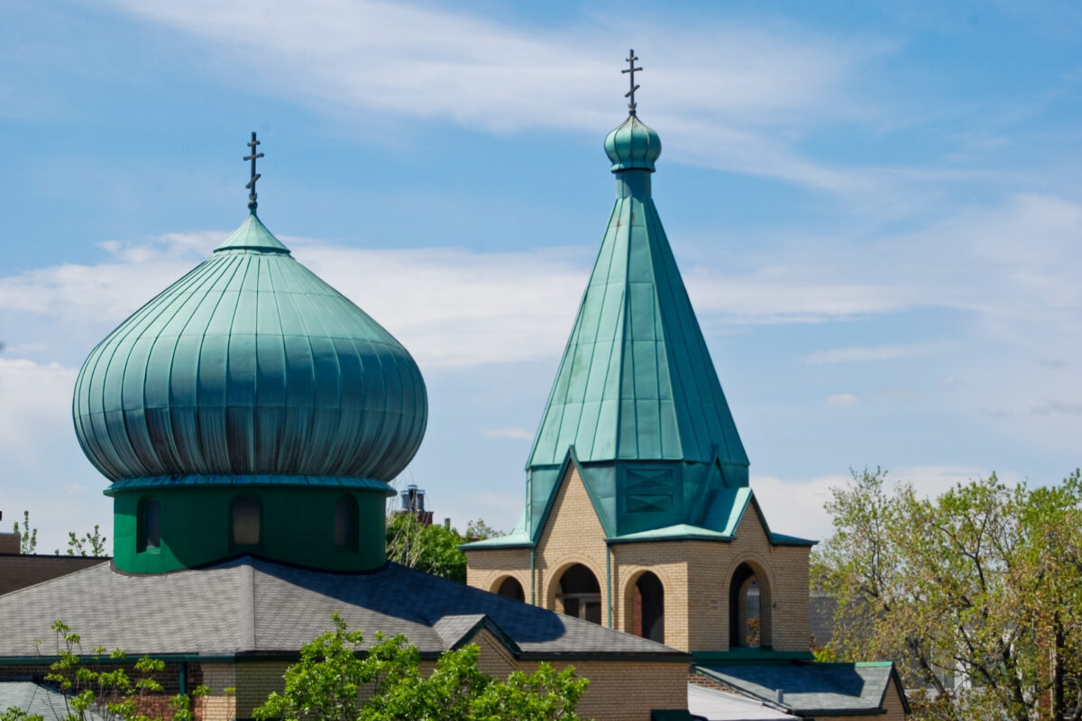 West Town Ukrainian church steeples